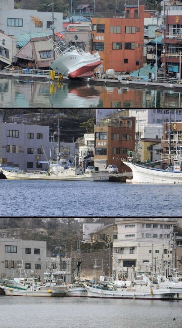 Япония после землетрясения и сейчас