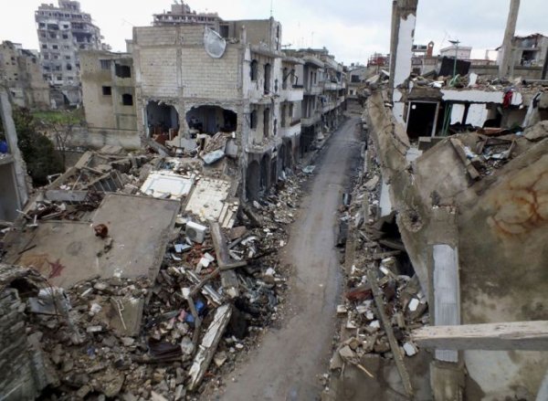 Разрушенные города Сирии