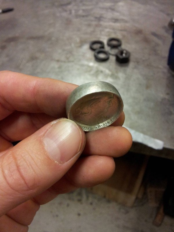 Как сделать кольцо из монеты
