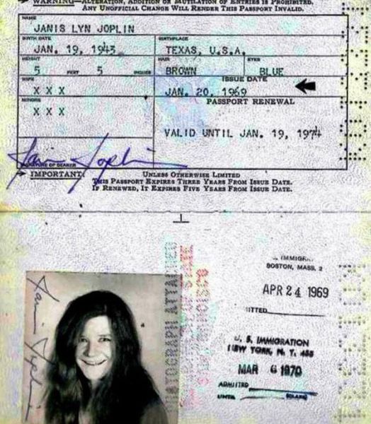 Паспорта известных личностей