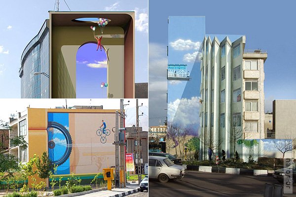 Уличный художник делает столицу Ирана ярче и веселее