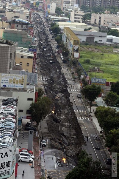 Взрыв газовой трубы в Тайване