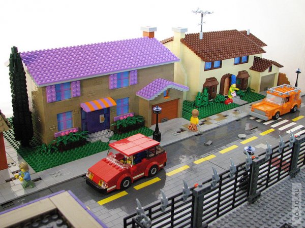 LEGO в стиле "Симпсонов"