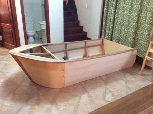 Детская кровать в виде лодки своими руками