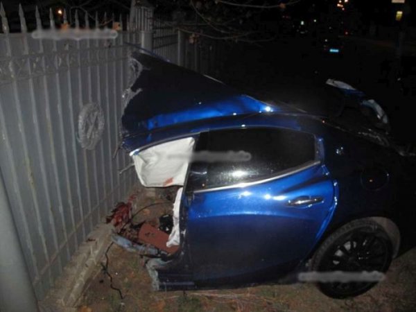 В центре Киева произошло ДТП с автомобилем Maserati