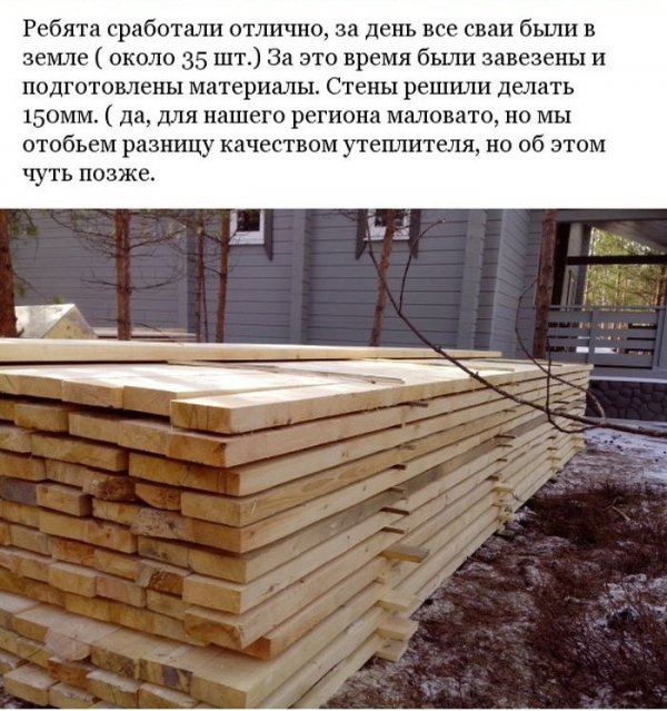 Отчет о строительстве загородного деревянного дома