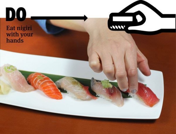 Правила употребления суши и роллов