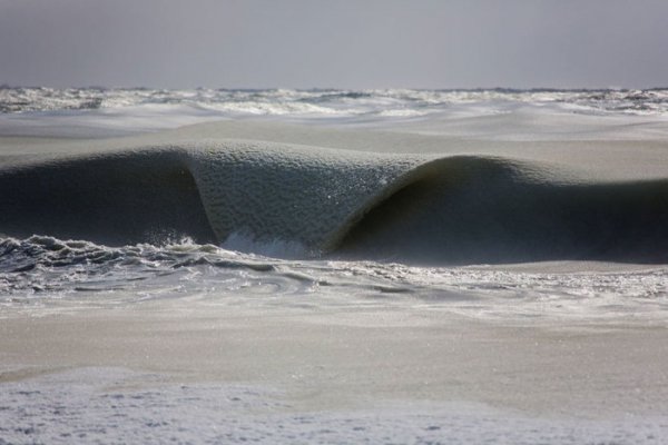 Замерзшие волны Атлантического океана
