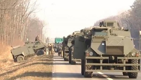 Украинская армия понесла небоевые потери на трассе Киев-Харьков