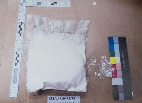 Женщина пыталась провезти 1 кг кокаина в своем бюстгальтере
