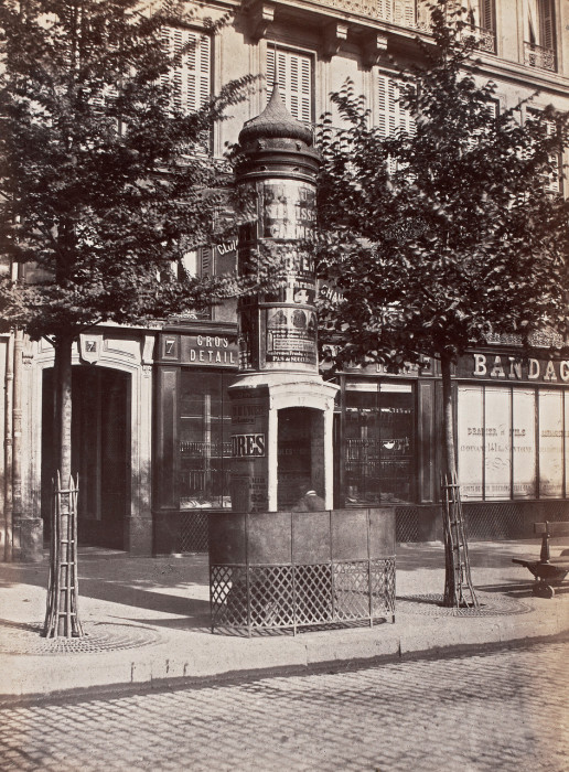 Общественные туалеты и писсуары Парижа. 1865 - 1875 год
