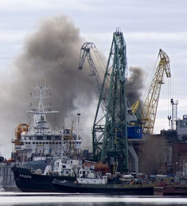 В Северодвинске атомную подлодку «Орел» затопят для тушения пожара
