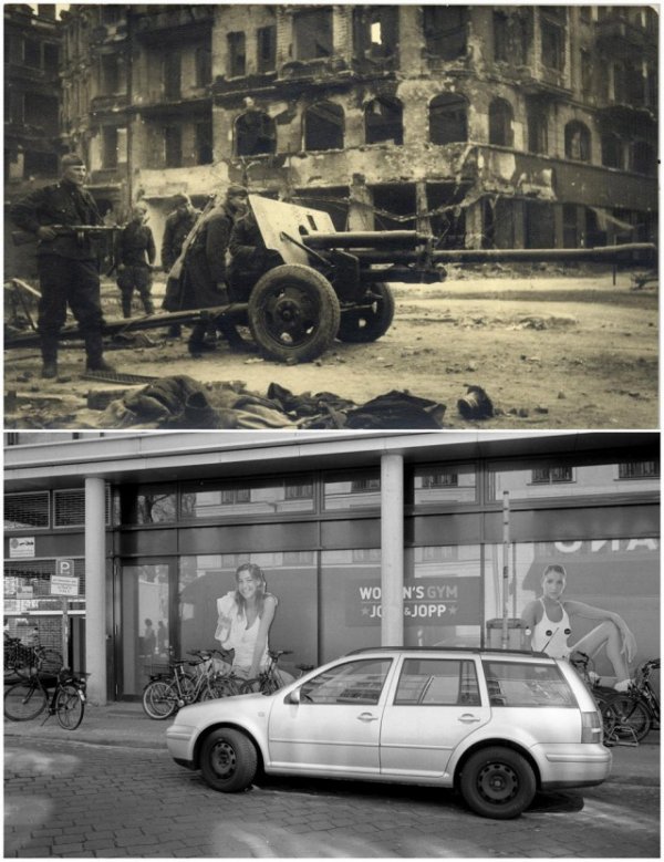Сравнительная фотоподборка Берлина в военное и мирное время
