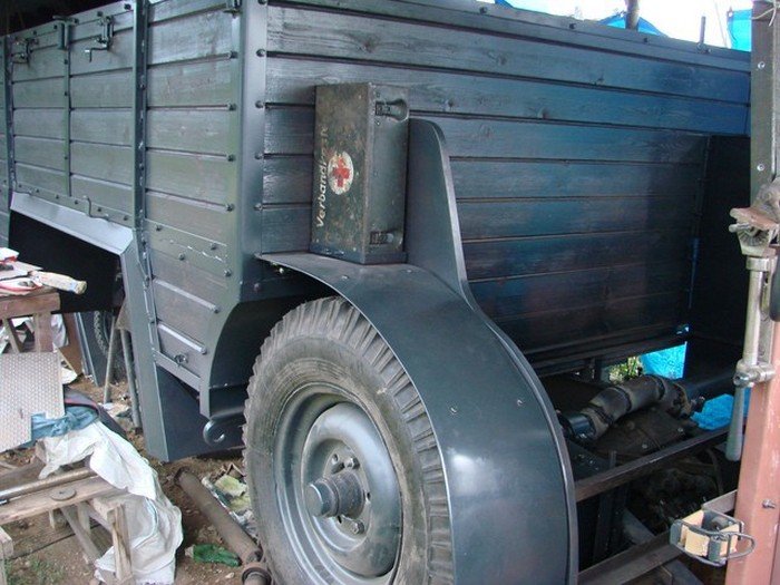 Самодельная копия немецкого армейского грузовика Krupp Protze L2H143