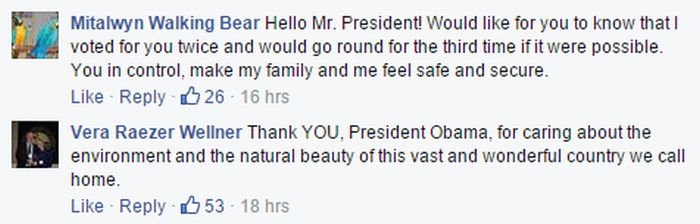 Как россияне «приветствовали» появление президента США Барака Обамы в социальной сети Facebook