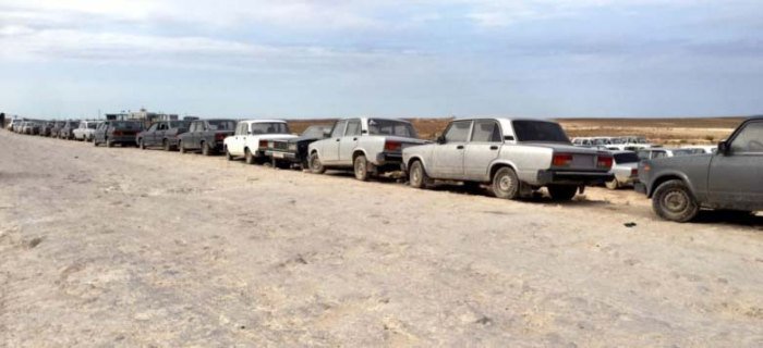 На туркмено-казахстанской границе пявилась свалка отечественных автомобилей