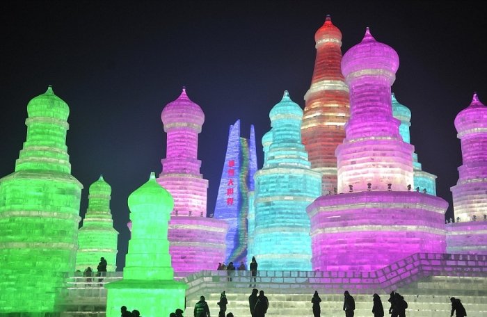 В Китае построили ледяной город, в котором пройдет Харбинский международный фестиваль льда и снега