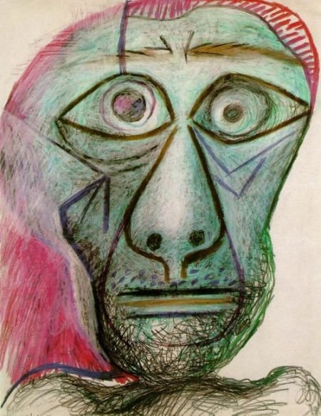 Автопортреты Пабло Пикассо, написанные им в 16 лет и 72 года