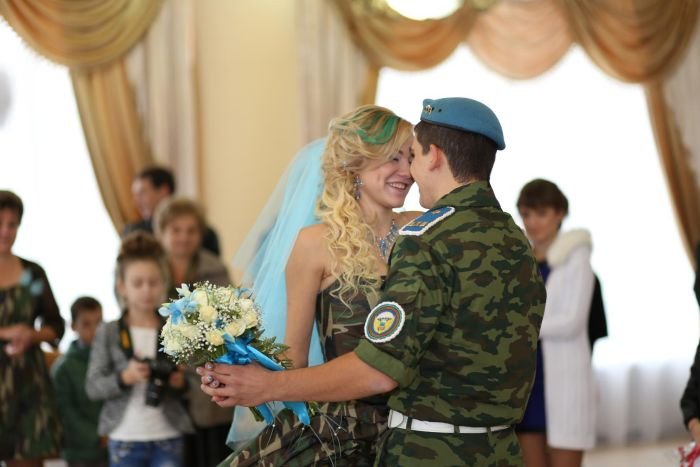 Армейская свадьба в стиле ВДВ 