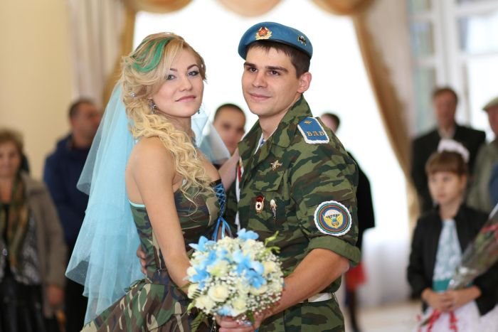 Армейская свадьба в стиле ВДВ 