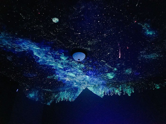 Великолепное звездное небо на потолке (6 фото)