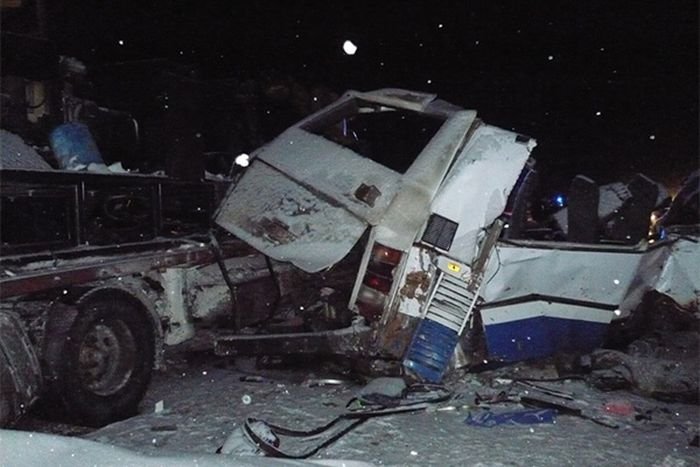  Страшная авария под Ханты-Мансийском (5 фото)