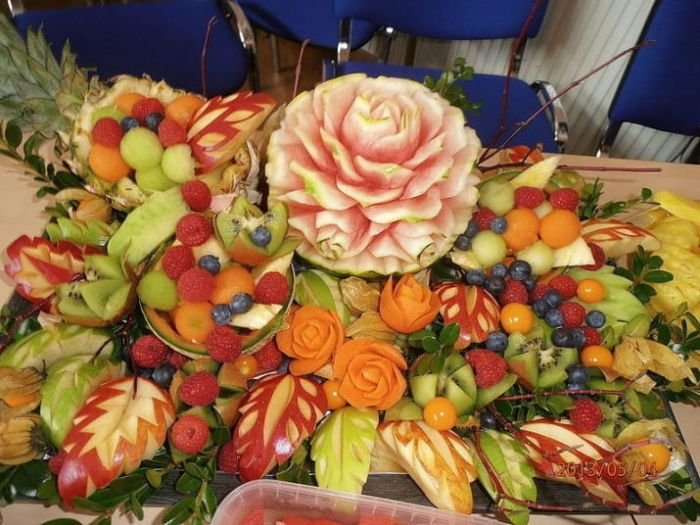  Карвинг - художественная резка овощей и фруктов (12 фото)