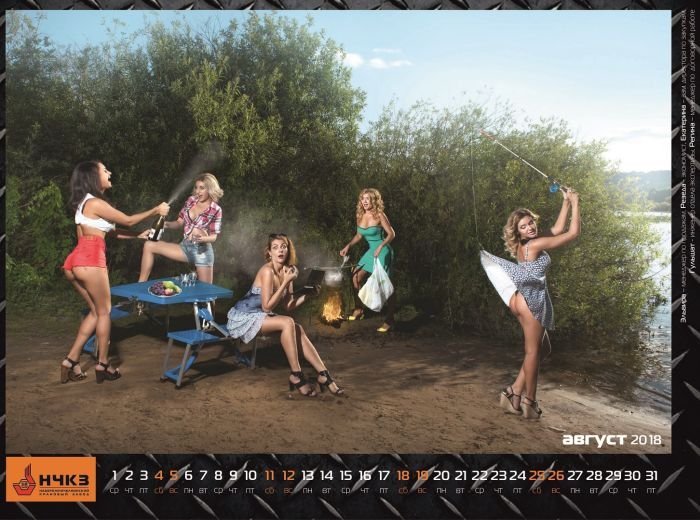 Набережночелнинский крановый завод представил эротический календарь со своими сотрудницами (14 фото)