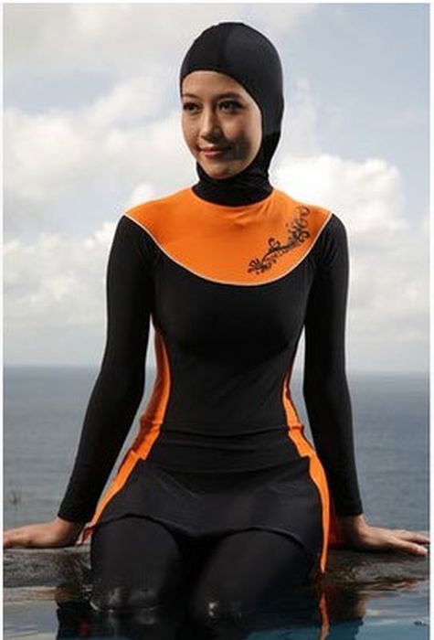 Пляжные наряды мусульманок (14 фото)