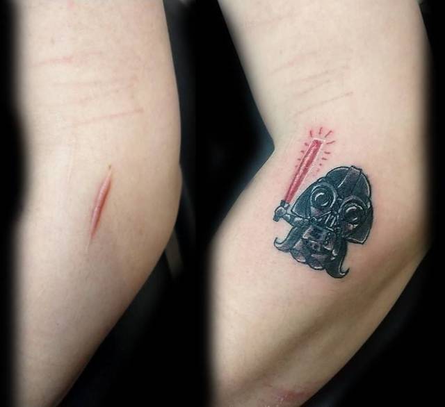 Татуировки, скрывающие изъяны (21 фото)
