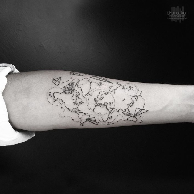 Необычные татуировки от турецкого мастера Окана Учуна (24 фото)