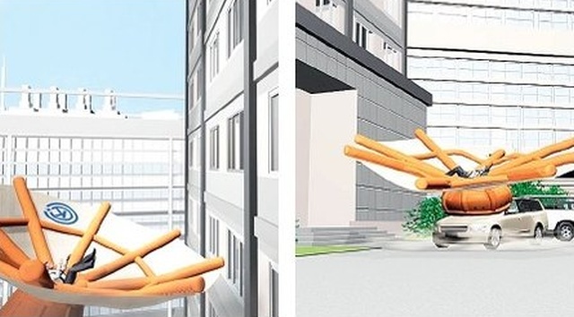 Уникальная система СПАРС для экстренной эвакуации из здания (5 фото)