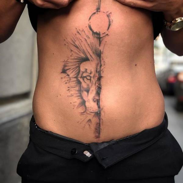 Татуировки, скрывающие изъяны на теле (41 фото)