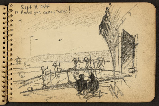 Вторая мировая война в рисунках 21-летнего солдата