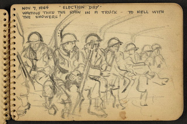 Вторая мировая война в рисунках 21-летнего солдата
